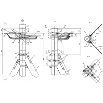 IEK Опора ПУАд151 деревянная угловая переходная анкерная одноцепная - ASIP-DER-OPR-261-00-67